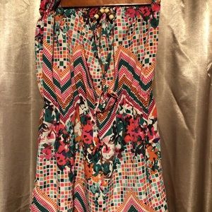 Halter top multi color/pink women’s small